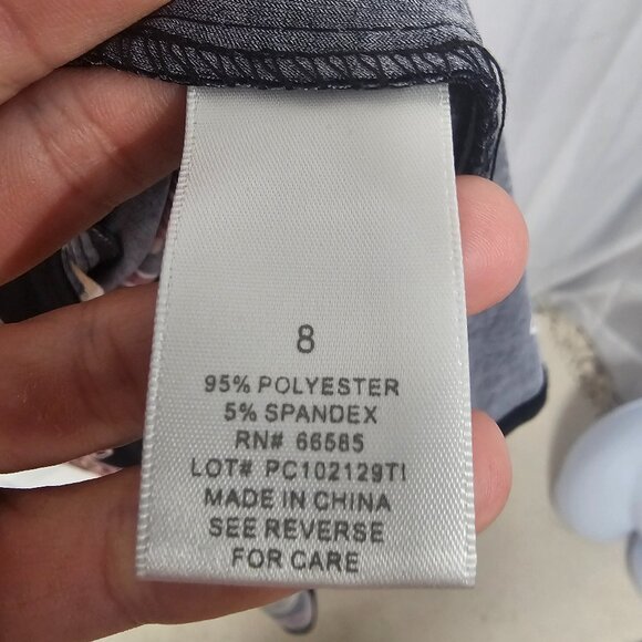 Dressbarn Dress Retro Asymmetrical Sleeveless Black Grunge 8 - Picture 12 of 14